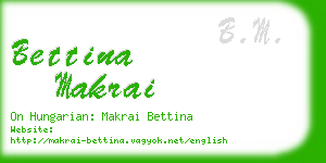 bettina makrai business card
